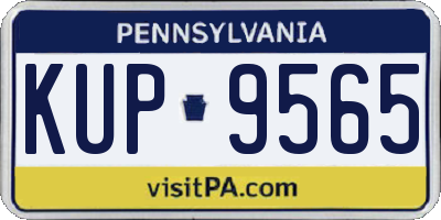 PA license plate KUP9565