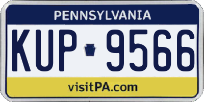 PA license plate KUP9566