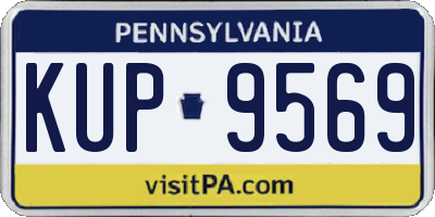 PA license plate KUP9569