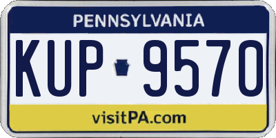 PA license plate KUP9570
