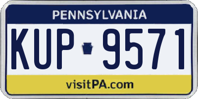 PA license plate KUP9571