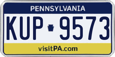 PA license plate KUP9573