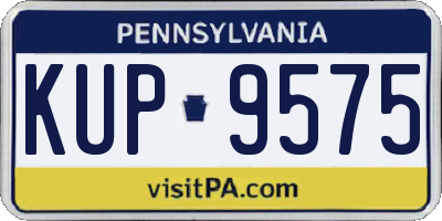 PA license plate KUP9575