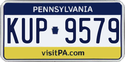 PA license plate KUP9579