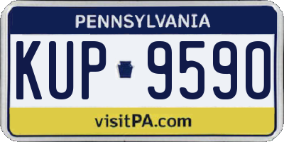 PA license plate KUP9590