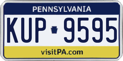 PA license plate KUP9595