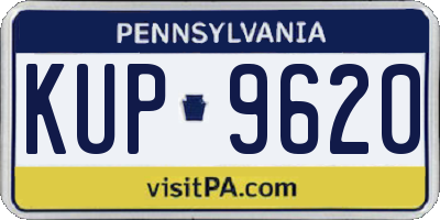 PA license plate KUP9620