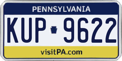 PA license plate KUP9622