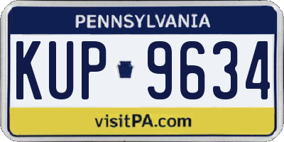 PA license plate KUP9634