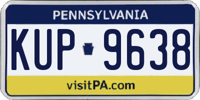 PA license plate KUP9638