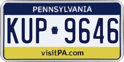 PA license plate KUP9646