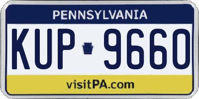 PA license plate KUP9660