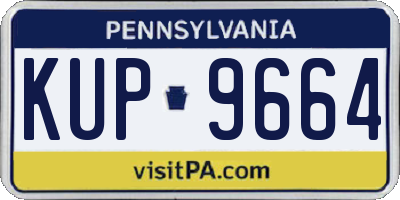 PA license plate KUP9664