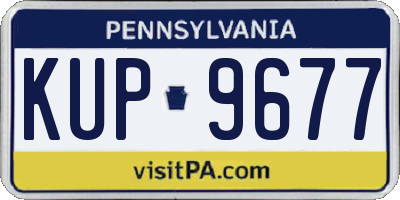 PA license plate KUP9677