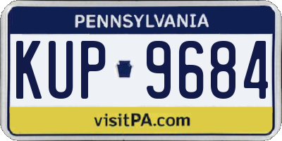 PA license plate KUP9684