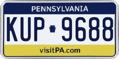 PA license plate KUP9688
