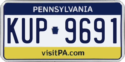 PA license plate KUP9691