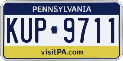 PA license plate KUP9711