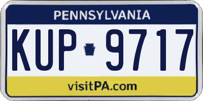 PA license plate KUP9717