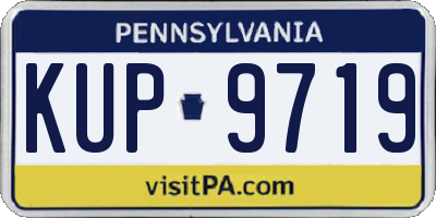 PA license plate KUP9719