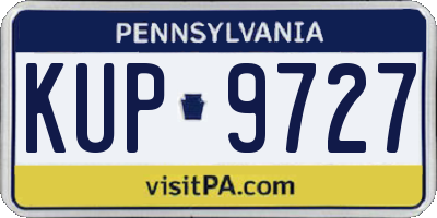 PA license plate KUP9727