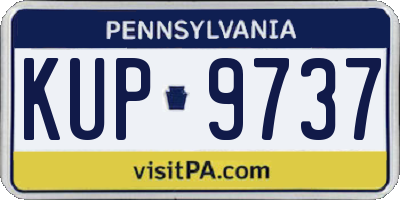 PA license plate KUP9737