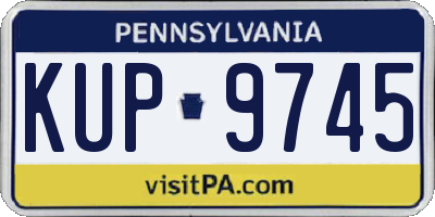 PA license plate KUP9745