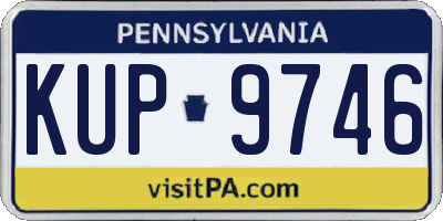 PA license plate KUP9746