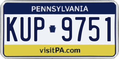 PA license plate KUP9751