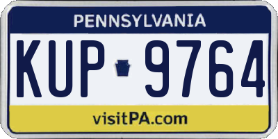 PA license plate KUP9764