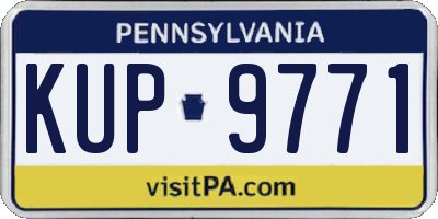 PA license plate KUP9771