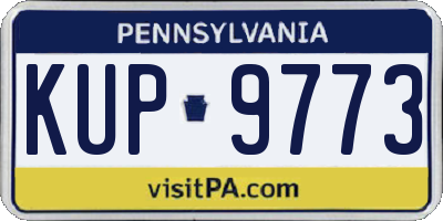 PA license plate KUP9773