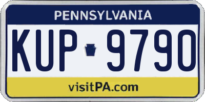 PA license plate KUP9790