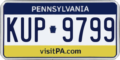 PA license plate KUP9799