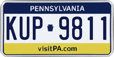 PA license plate KUP9811