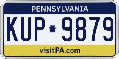 PA license plate KUP9879