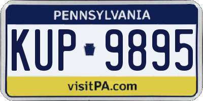 PA license plate KUP9895
