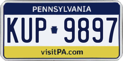 PA license plate KUP9897