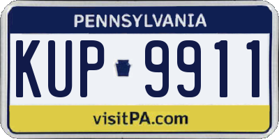 PA license plate KUP9911