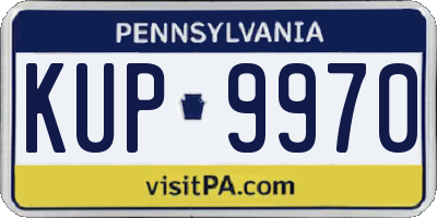 PA license plate KUP9970