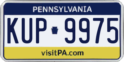 PA license plate KUP9975