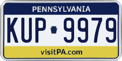 PA license plate KUP9979