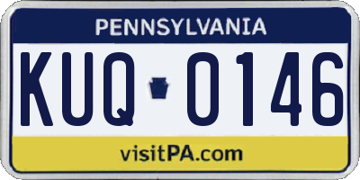 PA license plate KUQ0146