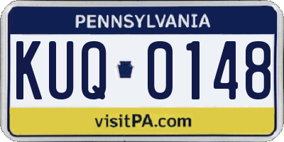 PA license plate KUQ0148