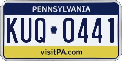 PA license plate KUQ0441