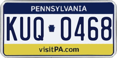 PA license plate KUQ0468
