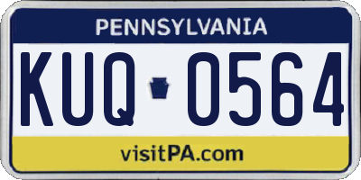 PA license plate KUQ0564
