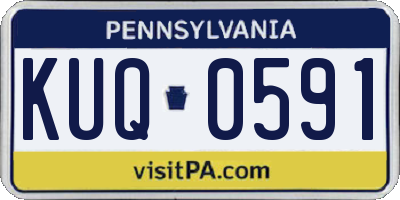 PA license plate KUQ0591