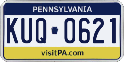 PA license plate KUQ0621