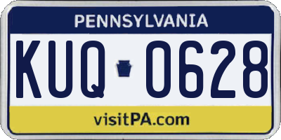 PA license plate KUQ0628